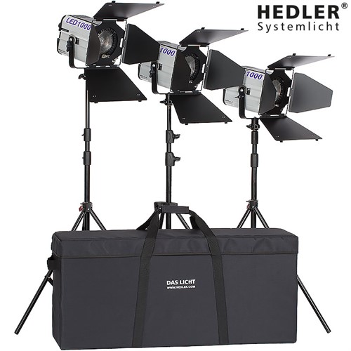 Hedler LED-Light Triple Kit LED1000 Fresnel
