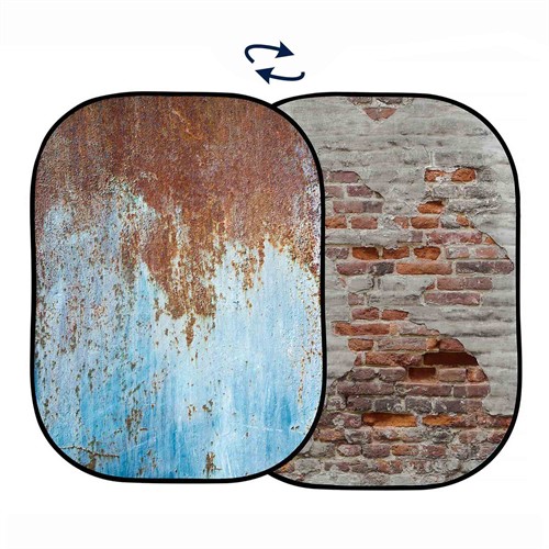 Manfrotto Bakgrund 1.5x2.1m Rustymetal/Plaster Wall