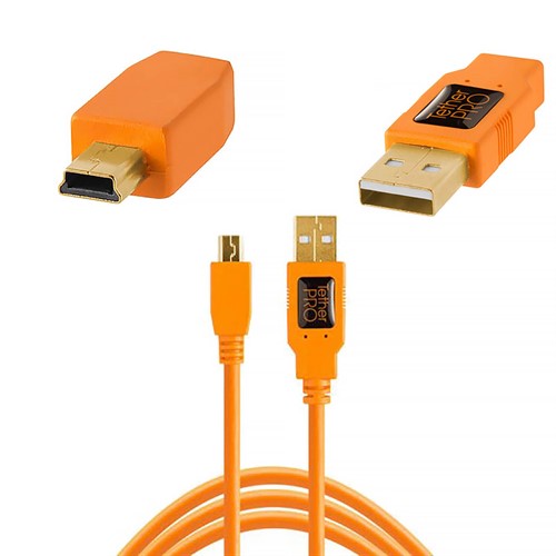 TetherPro USB 2.0 till Mini-B 5pin 4.6m